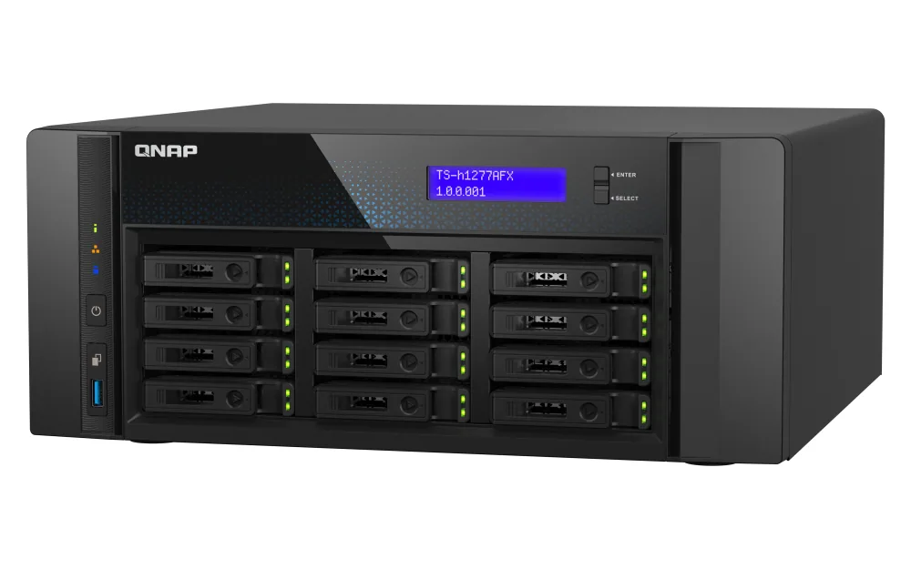 QNAP TS-H1277AFX-R7-32G NAS & Speicherserver Tower AMD Ryzen™ 7 32 GB DDR5 0 TB QuTS hero Schwarz – Bild 4