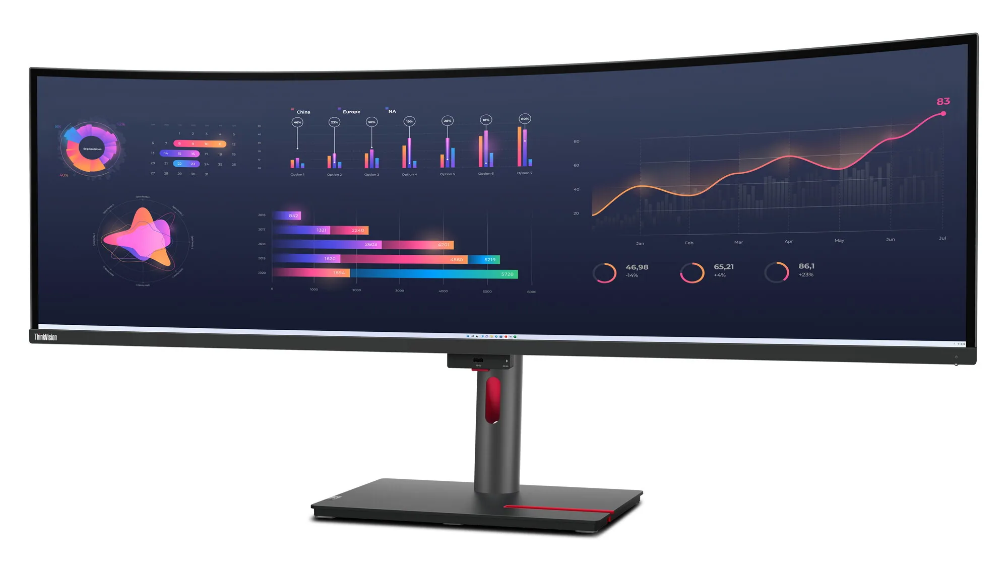 Lenovo ThinkVision P49w-30 Monitor – Bild 3