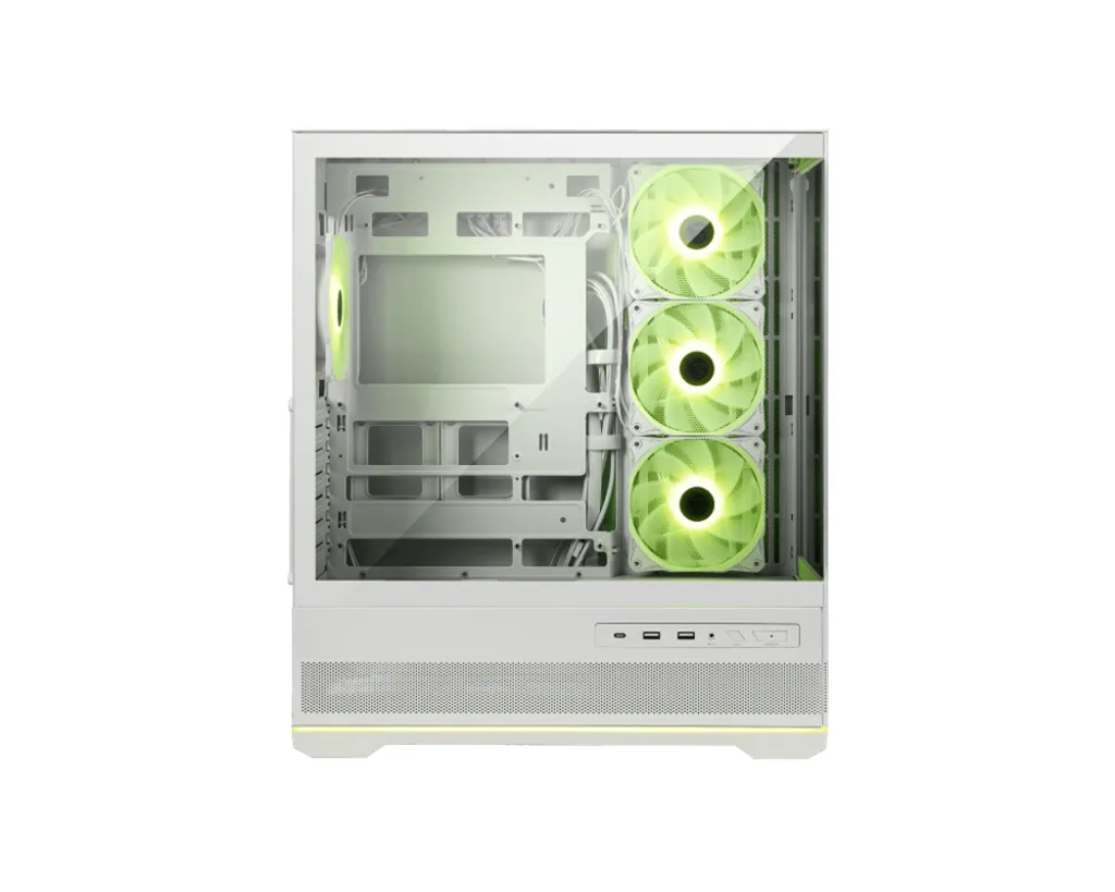 MSI MAG PANO 110R PZ WHITE Computer-Gehäuse Midi Tower Weiß – Bild 1