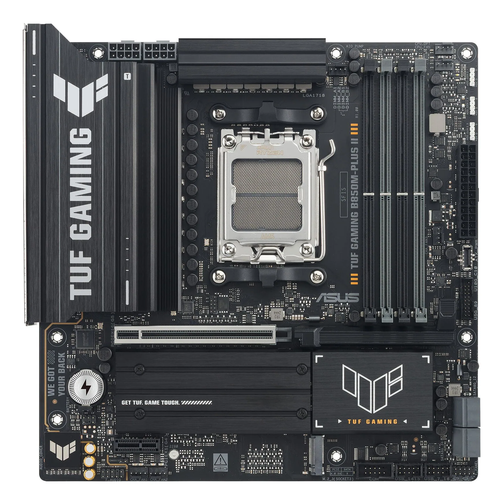 ASUS TUF GAMING B850M-PLUS II AMD B850 Sockel AM5 micro ATX – Bild 1