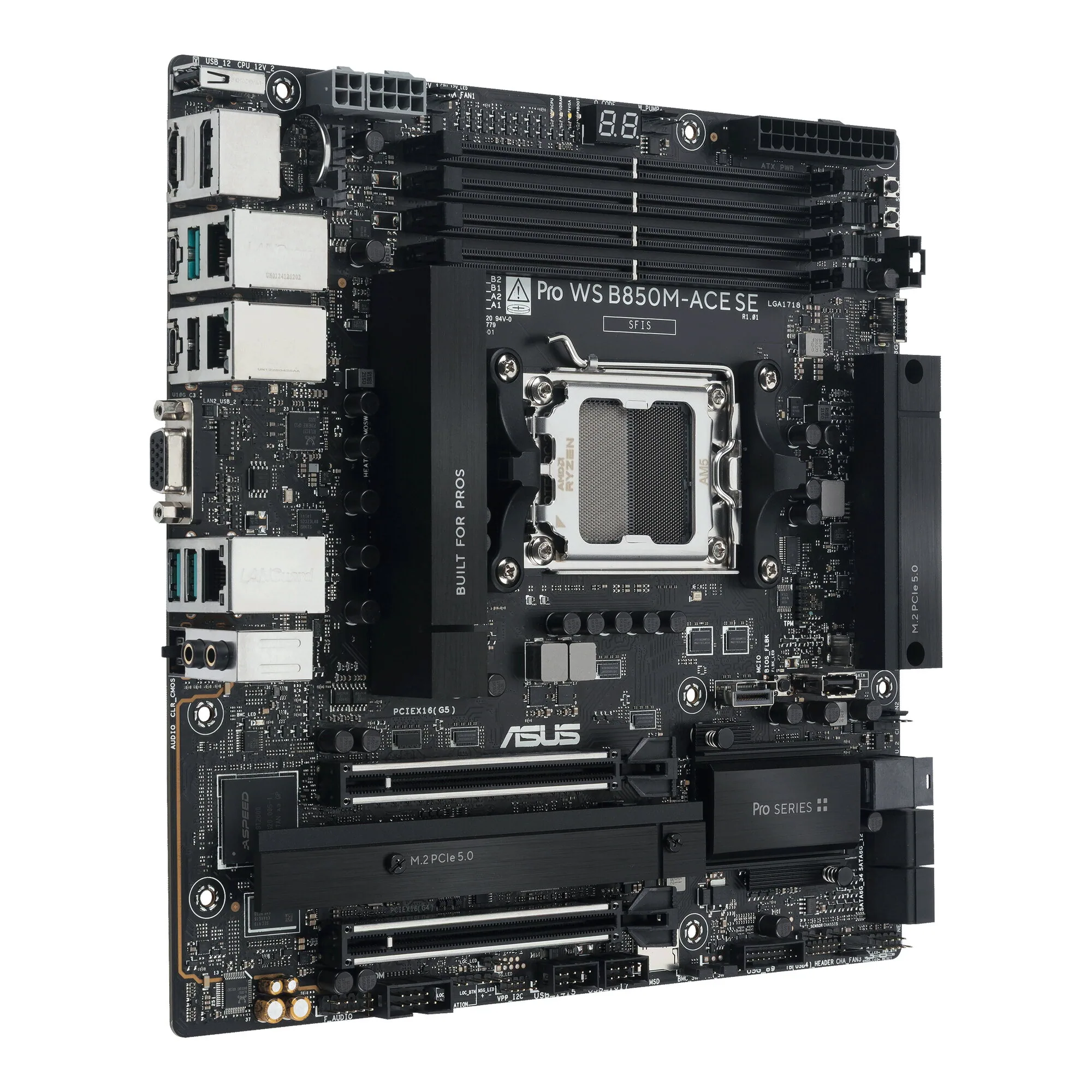ASUS PRO WS B850M-ACE SE AMD B850 Sockel AM5 micro ATX – Bild 2