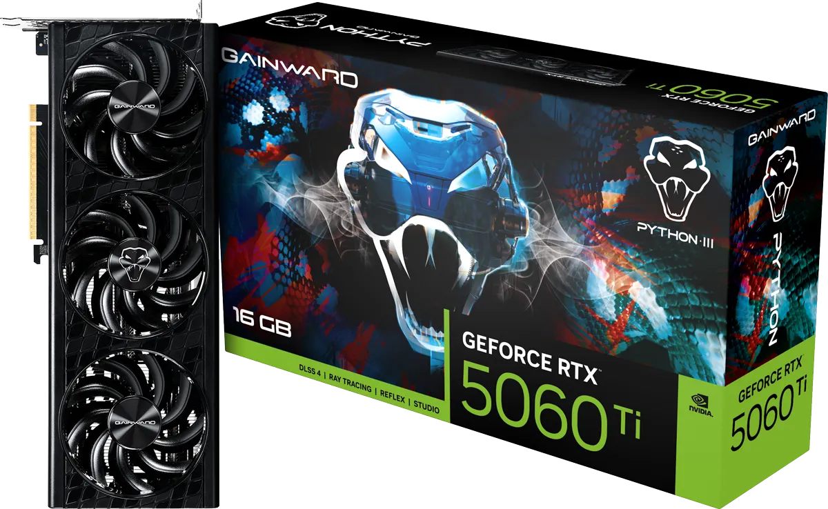 Gainward RTX5060Ti Python III GDDR7 HDMI 3xDP