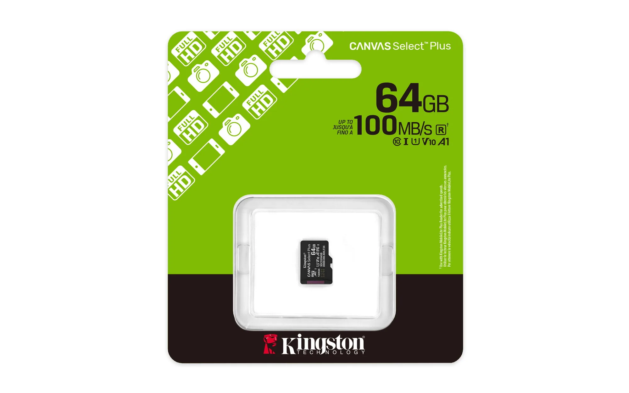 Kingston Technology 64GB micSDXC Canvas Select Plus Gen3 100R A1 (Ohne SD-Adapter) – Bild 3