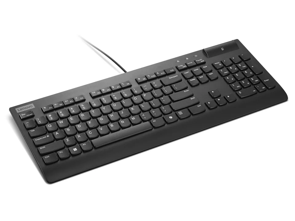 Lenovo Smartcard Wired keyboard II Tastatur Büro USB Spanisch Schwarz – Bild 2