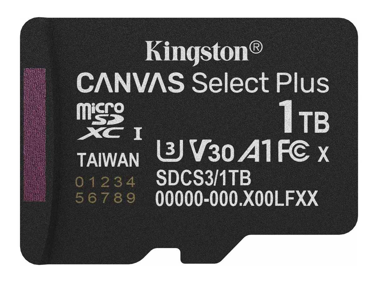 SD MicroSD Card   1TB Kingston SDXC Canvas+ Gen3 o.Adapter retail