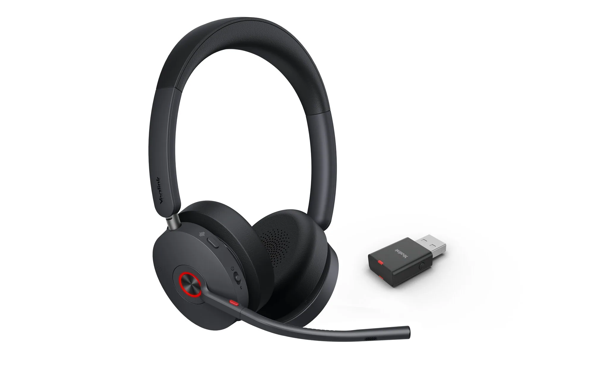 Yealink WH68 Hybrid with Charging Stand Headset Kopfhörer Verkabelt & Kabellos Kopfband Anrufe/Musik USB Typ-C Bluetooth Ladestation Schwarz – Bild 2