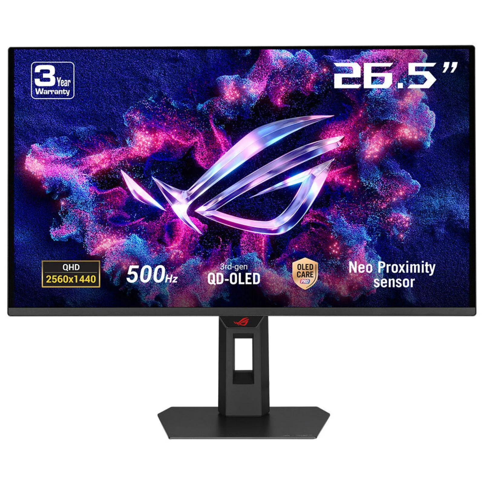 ASUS ROG Strix OLED XG27AQDPG Computerbildschirm 67,3 cm (26.5") 2560 x 1440 Pixel Wide Quad HD QD-OLED Schwarz – Bild 1