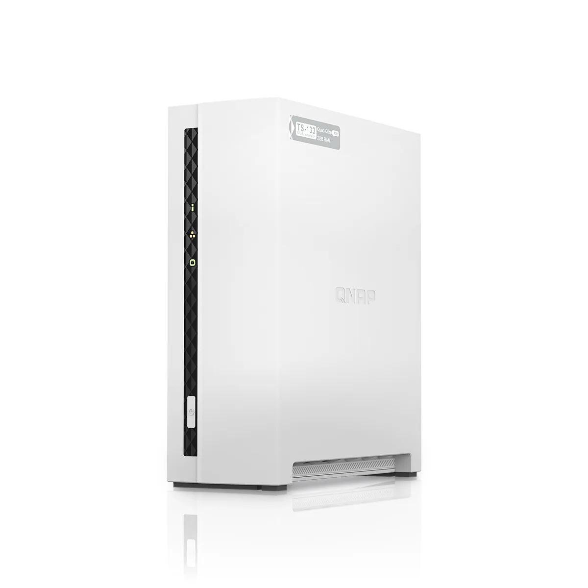 QNAP TS-133 NAS & Speicherserver Tower Cortex-A55 2 GB DDR4 0 TB QNAP Turbo System Weiß – Bild 2