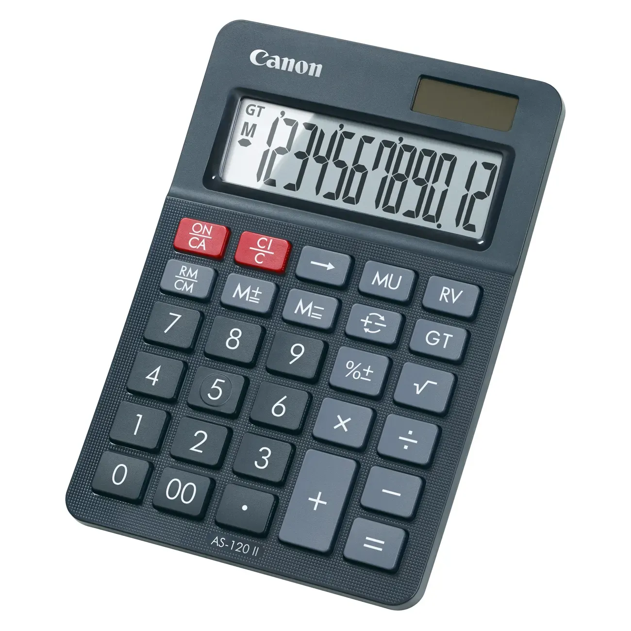 Canon Tischrechner anzeigend AS-120 II Solar/ Battery
