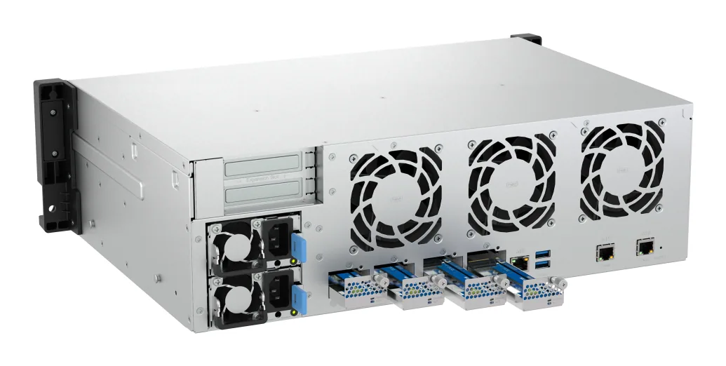 QNAP TS-H1655XEU-RP Speicherserver Rack (3U) Intel Atom® C5125 8 GB DDR4 0 TB QuTS hero Schwarz, Grau – Bild 1