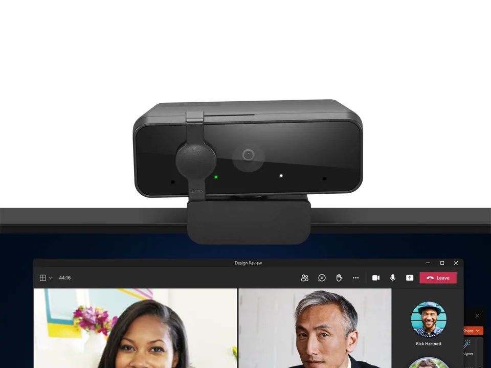 Lenovo Essential FHD Gen2 Webcam 1920 x 1080 Pixel USB 2.0 Schwarz – Bild 6