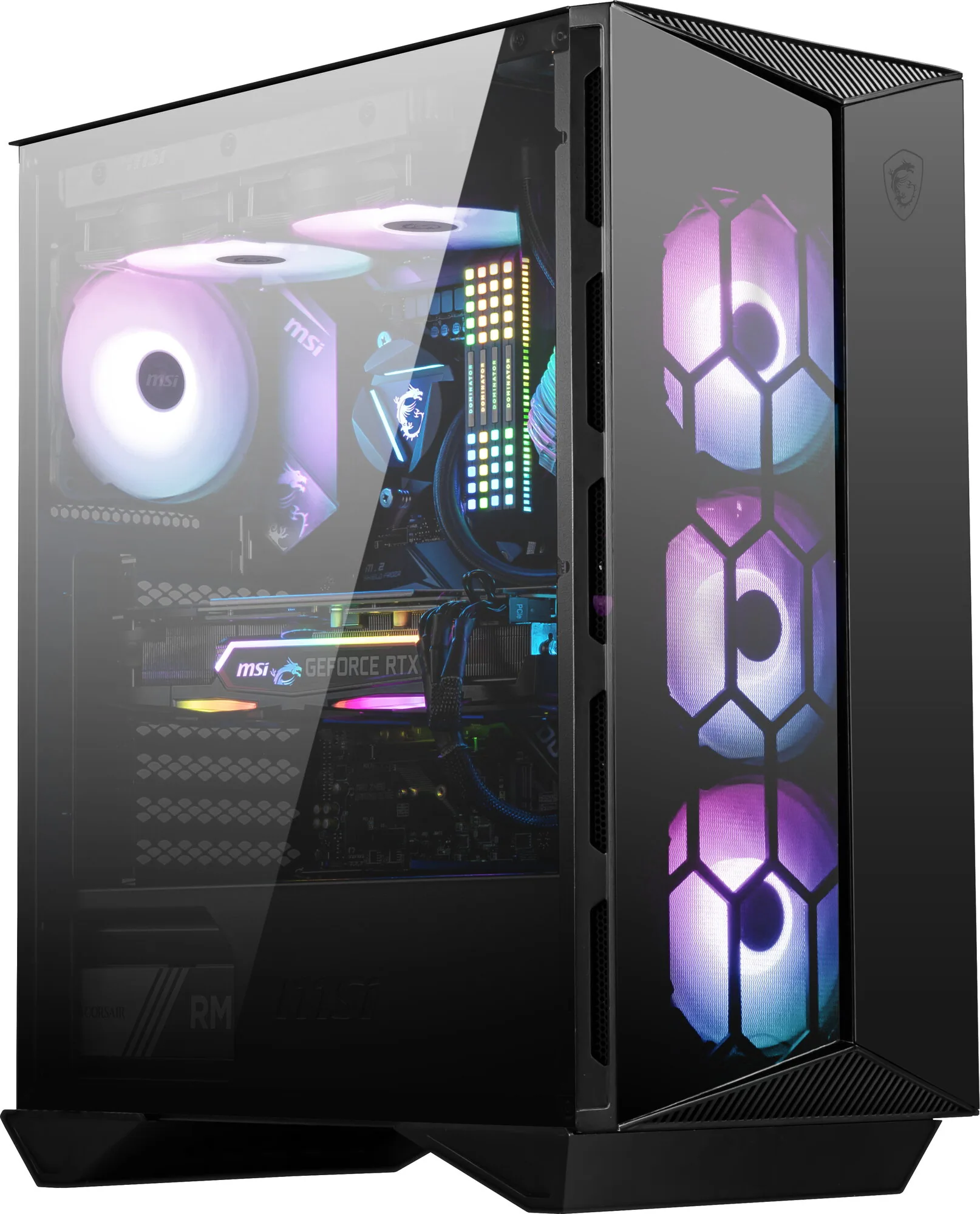 MSI MPG GUNGNIR 110R Computer-Gehäuse Midi Tower Schwarz – Bild 1