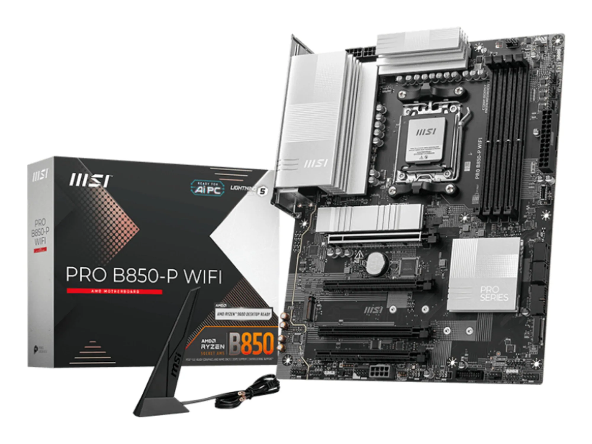 MSI PRO B850-P WIFI Motherboard AMD B850 Sockel AM5 ATX – Bild 1