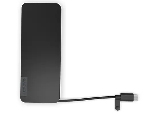 Lenovo 4X11N40212 laptop-dockingstation & portreplikator Kabelgebunden USB 3.2 Gen 1 (3.1 Gen 1) Type-C Schwarz – Bild 3