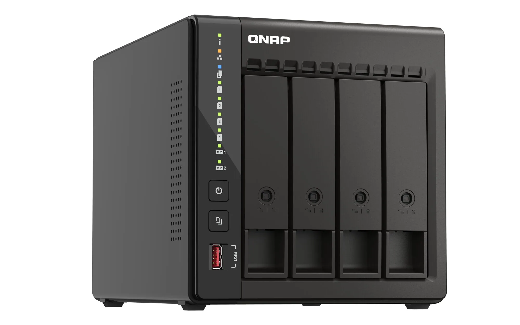 QNAP QVP-41C NAS & Speicherserver Tower Intel® Celeron® J6412 8 GB DDR4 0 TB Schwarz – Bild 2