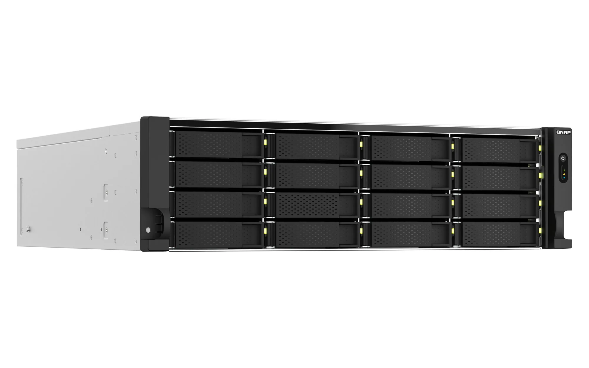 QNAP TS-H2287XU-RP NAS Rack (3U) Intel Xeon E E-2378 64 GB DDR4 0 TB QuTS hero Schwarz, Weiß – Bild 2
