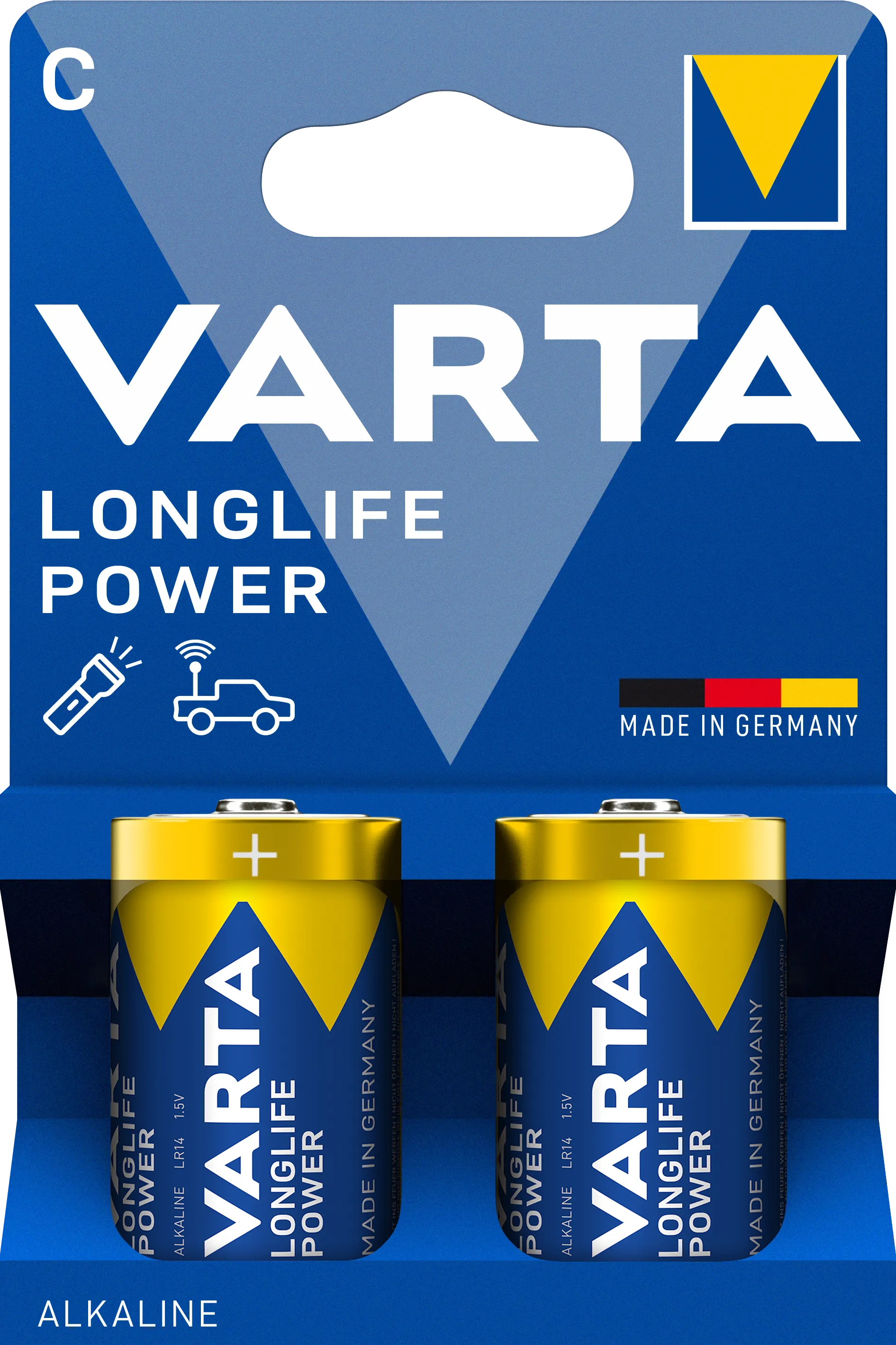 Varta Batterie LONGLIFE Power C Baby NEU 2 Stück