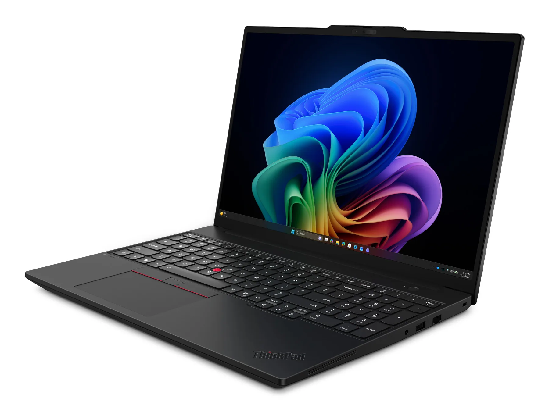 Lenovo ThinkPad T16 Gen 5 (Intel) Copilot+ PC Intel Core Ultra 7 355 Laptop 40,6 cm (16") WUXGA 32 GB LPDDR5x-SDRAM 1 TB SSD Wi-Fi 7 (802.11be) Windows 11 Pro Schwarz Deutsch – Bild 4