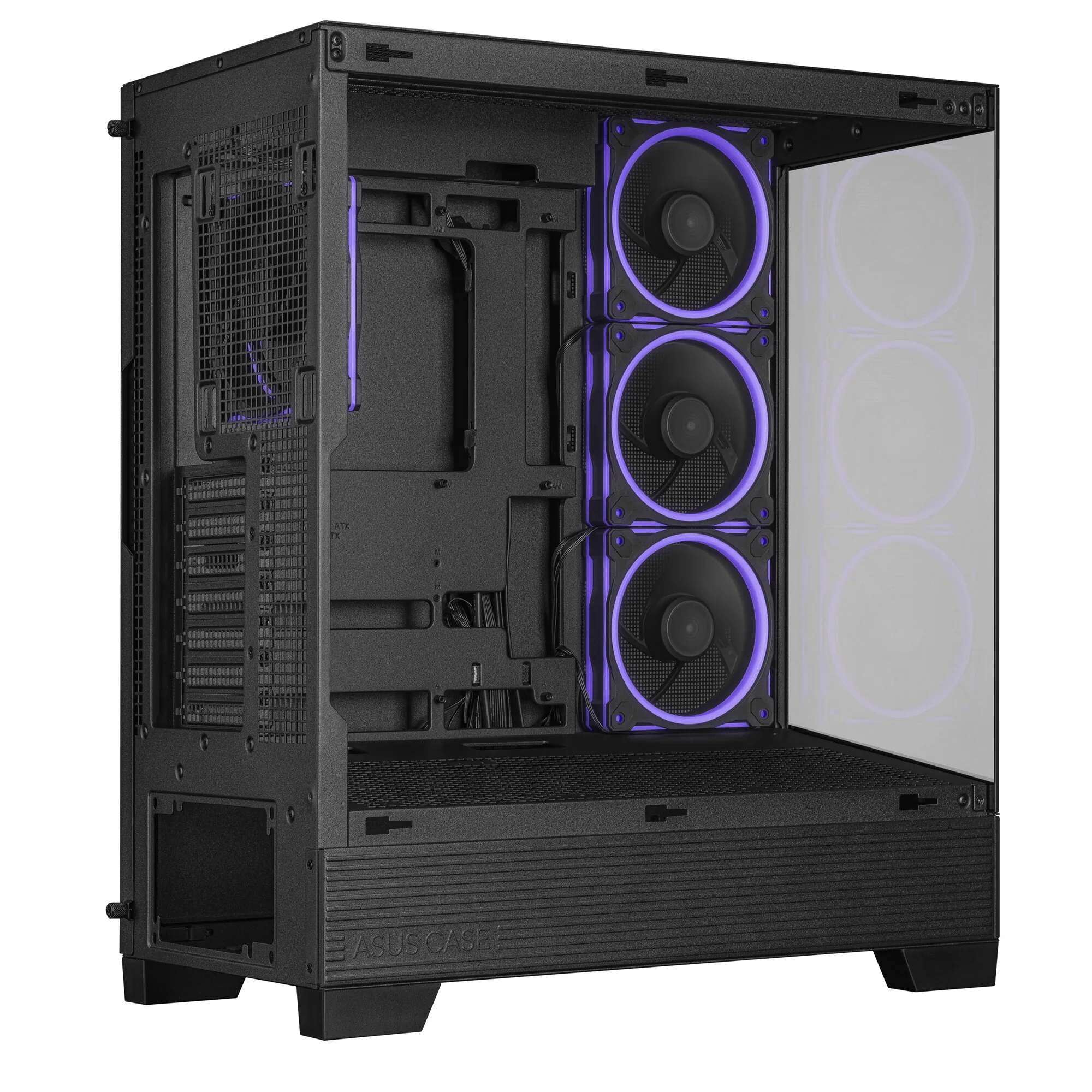 ASUS A31 Plus TG ARGB BLACK Midi Tower Schwarz – Bild 3