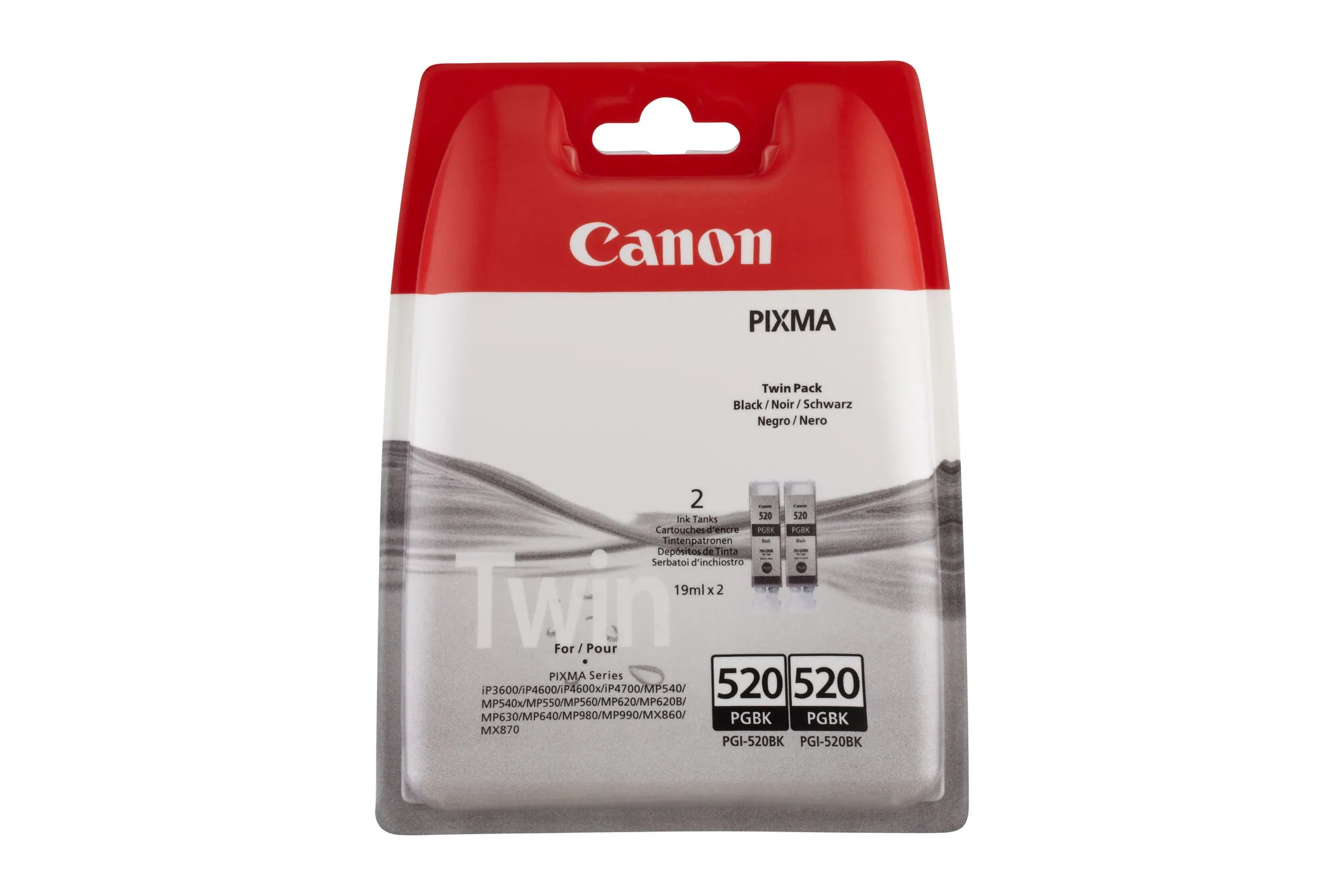 Canon PGI-520BK Tinte Schwarz (Doppelpack) – Bild 1