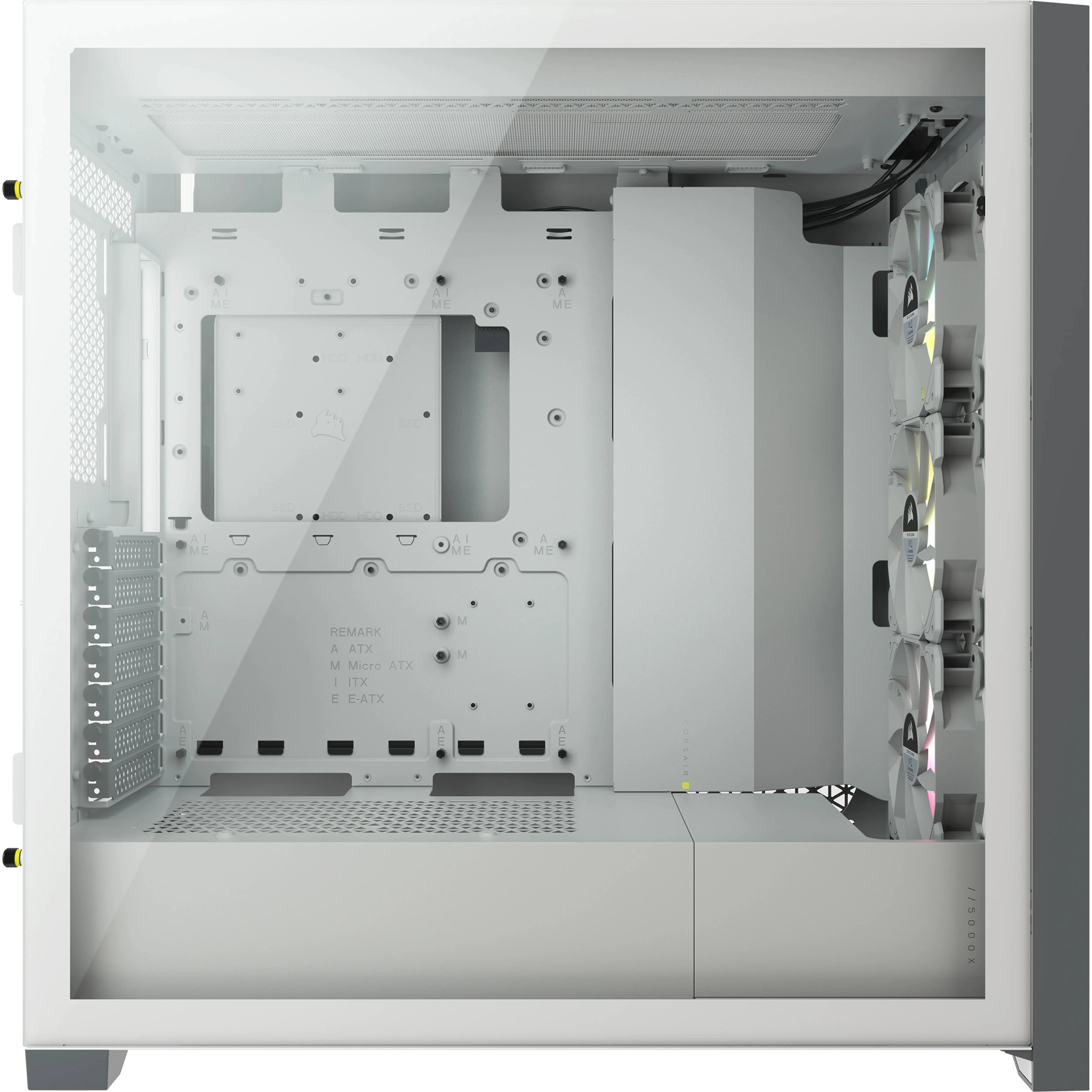 Corsair Geh Midi iCUE 5000X RGB (Tempered Glass) White