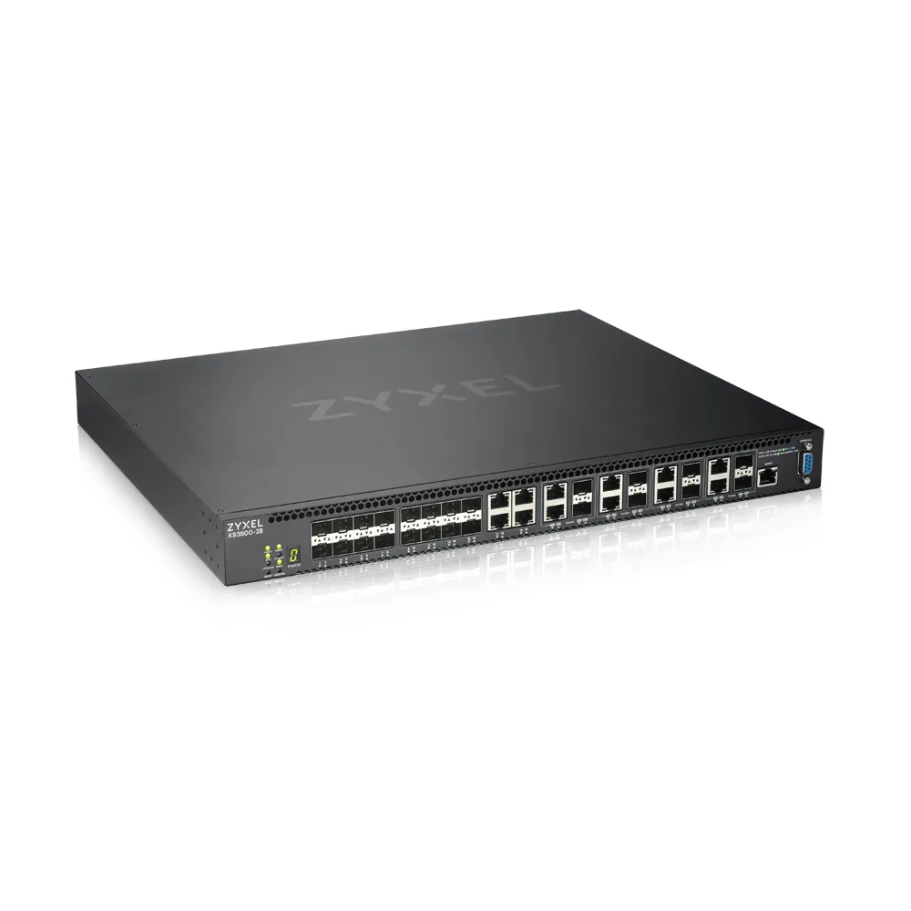 Zyxel XS3800-28 Managed L2+ 10G Ethernet (100/1000/10000) Schwarz – Bild 1