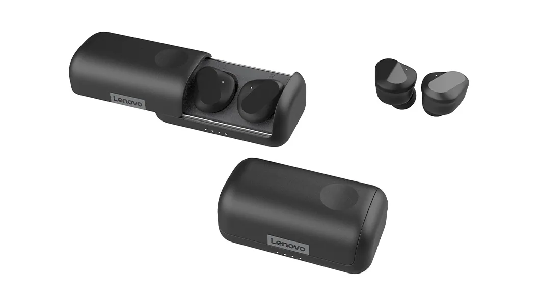Lenovo ZA800000WW Kopfhörer & Headset True Wireless Stereo (TWS) im Ohr Anrufe/Musik USB Typ-C Bluetooth Schwarz – Bild 3