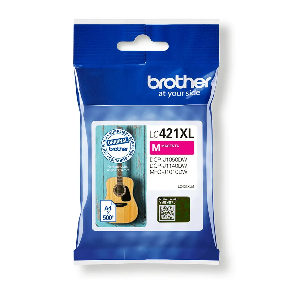 Brother LC-421XLM Druckerpatrone 1 Stück(e) Original Hohe (XL-) Ausbeute Magenta – Bild 2