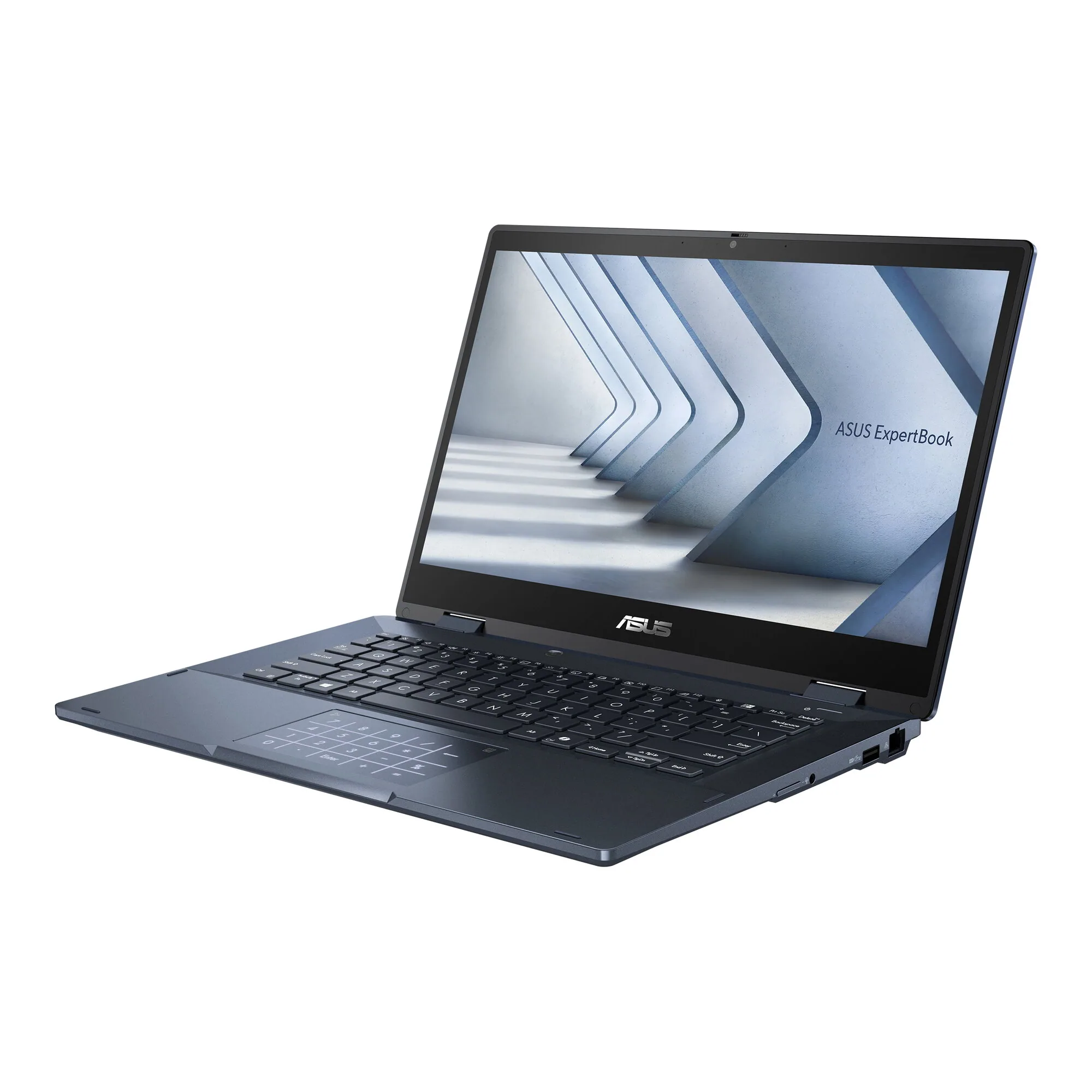 ASUS ExpertBook B3 Flip B3402FVA-EC2616X Intel Core 5 120U Hybrid (2-in-1) 35,6 cm (14") Touchscreen Full HD 16 GB DDR4-SDRAM 512 GB SSD Wi-Fi 6 (802.11ax) Windows 11 Pro Schwarz QWERTZ Deutsch – Bild 3