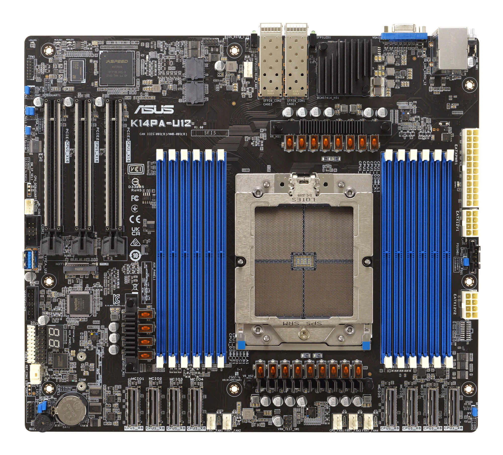 ASUS K14PA-U12/ASMB11 Socket SP5 SSI CEB – Bild 1