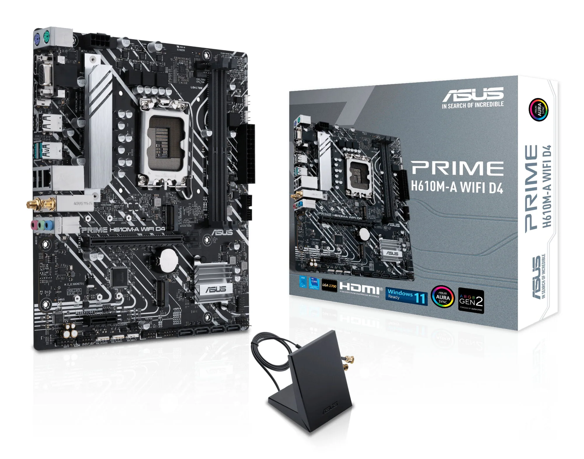ASUS PRIME H610M-A WIFI D4 Intel H610 LGA 1700 micro ATX – Bild 1