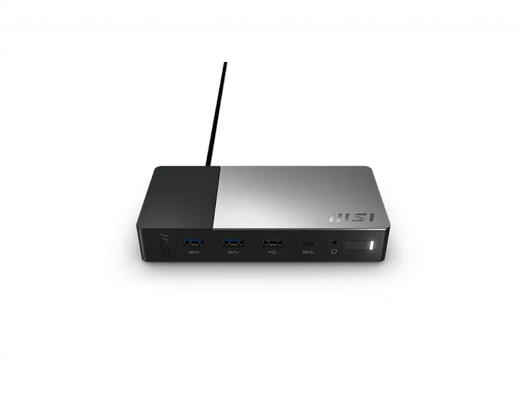 MSI USB-C Docking Station Gen 2 USB 3.2 Gen 2 (3.1 Gen 2) Type-C Schwarz – Bild 2