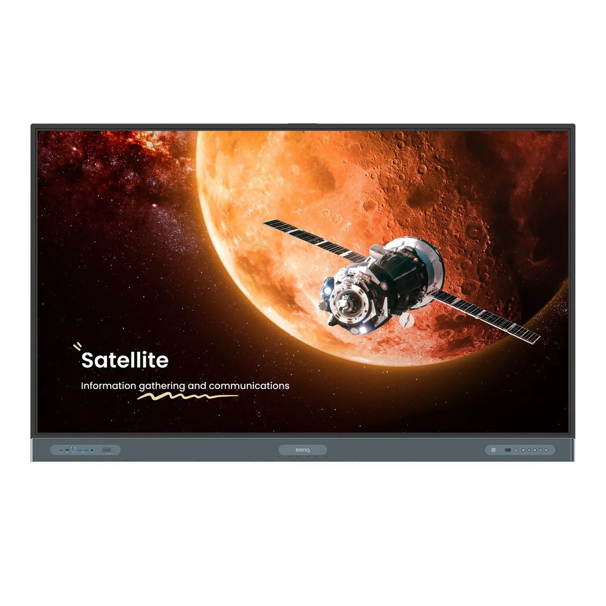 BenQ RP7504 Interaktives Whiteboard 190,5 cm (75") 3840 x 2160 Pixel Touchscreen Schwarz – Bild 1