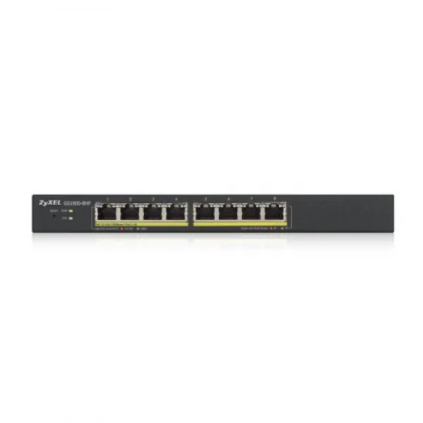Zyxel GS1900-8HP v3 PoE Managed L2 Gigabit Ethernet (10/100/1000) Power over Ethernet (PoE) Schwarz – Bild 2
