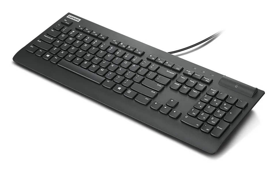 Lenovo Smartcard Wired Keyboard II Tastatur Heimbüro USB US Englisch Schwarz – Bild 4