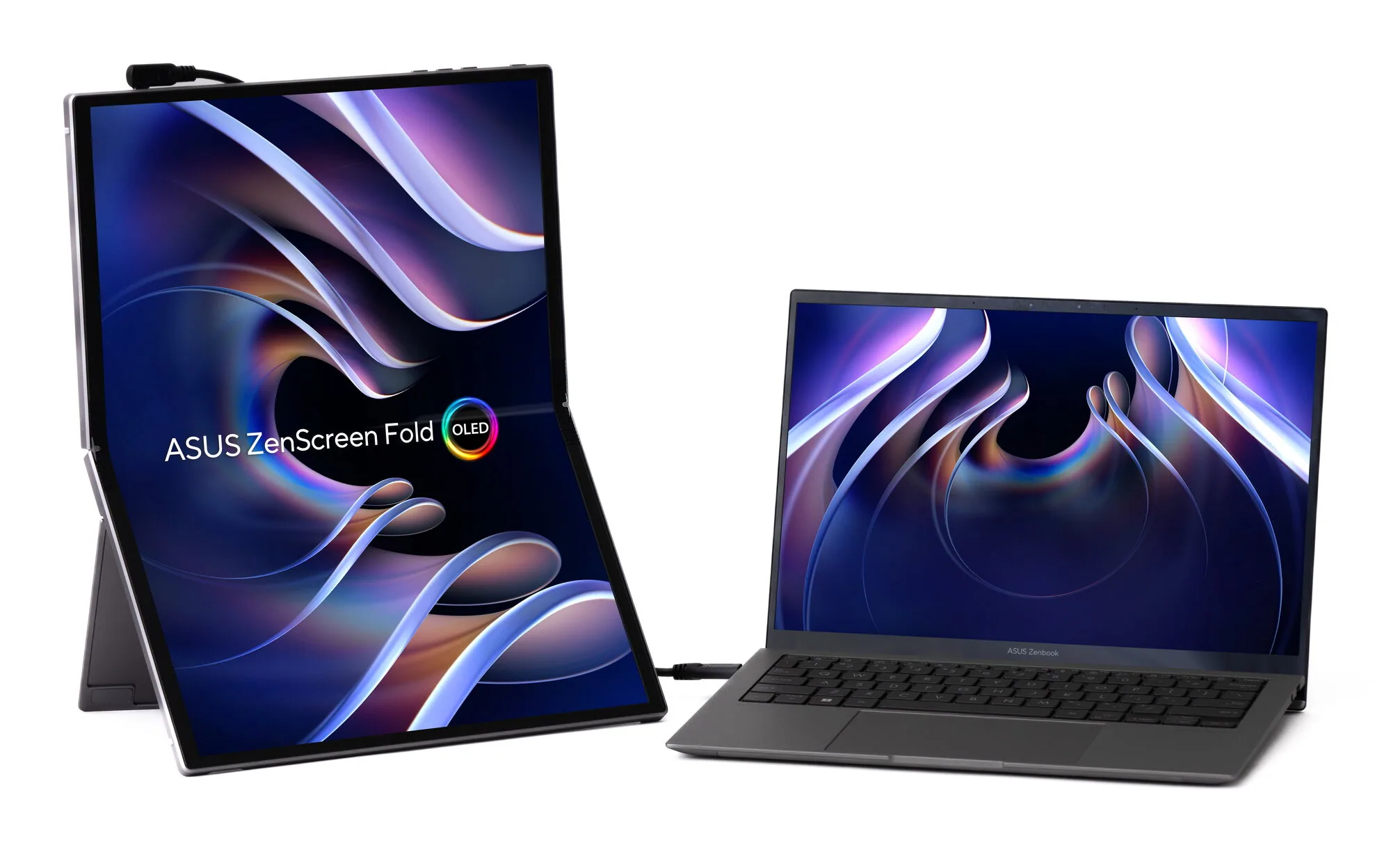 ASUS ZenScreen Fold OLED MQ17QH Computerbildschirm 43,9 cm (17.3") 2560 x 1920 Pixel Quad HD Silber – Bild 5