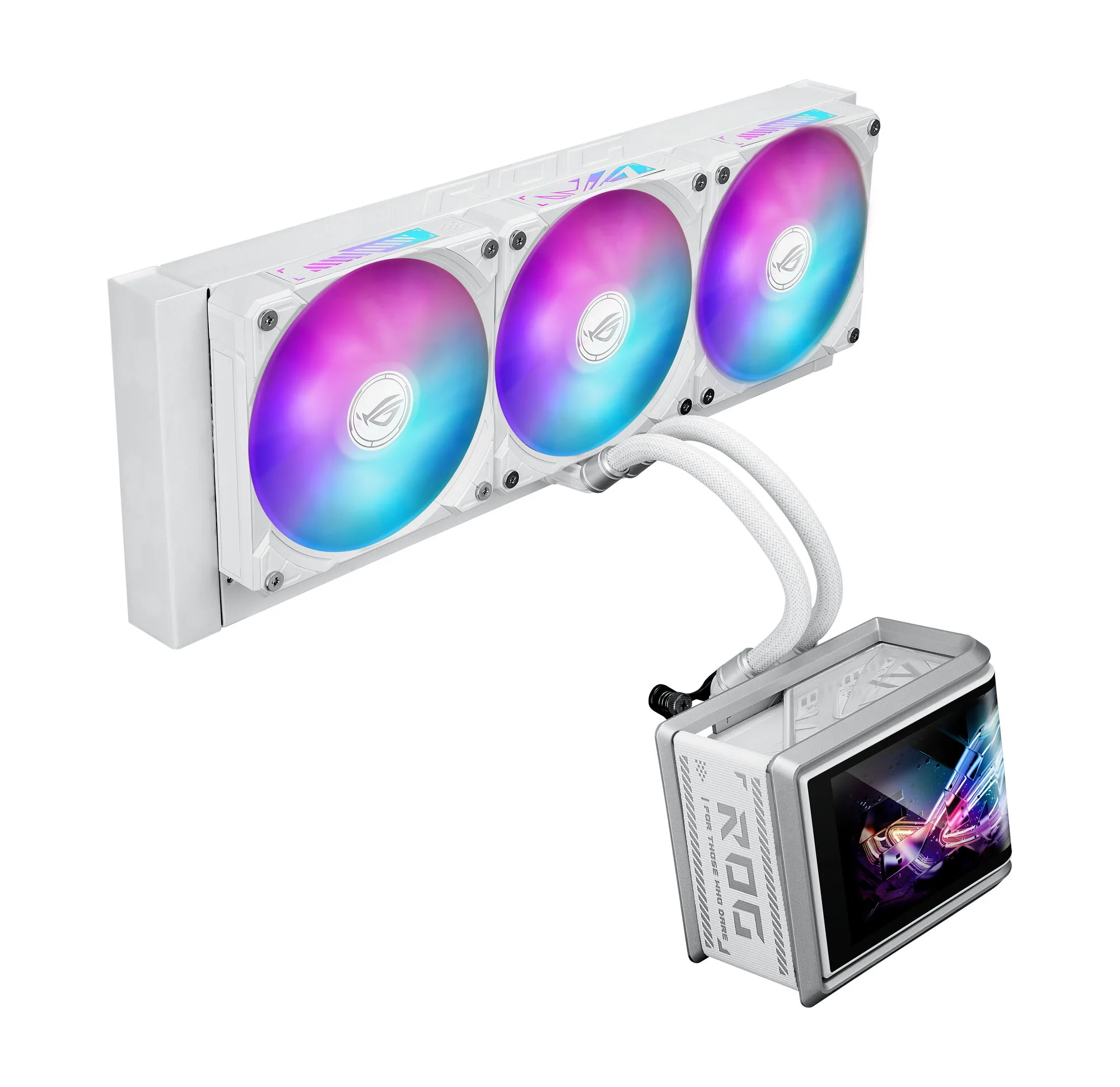 ASUS ROG Ryuo IV SLC 360 ARGB White Edition Prozessor All-in-One-Flüssigkeitskühler 12 cm Weiß – Bild 6