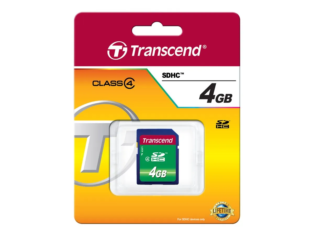 SD Card   4GB Transcend SDHC Class4