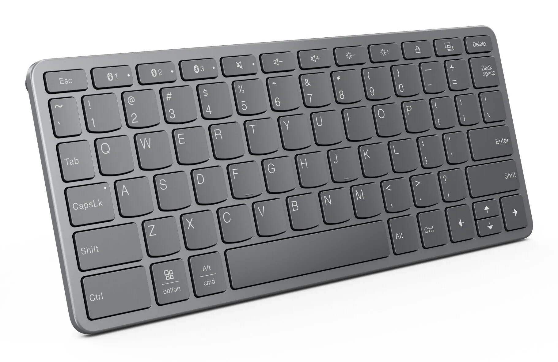 Lenovo Multi-Device Wireless Keyboard Deutsch USB Typ-C Grau – Bild 2