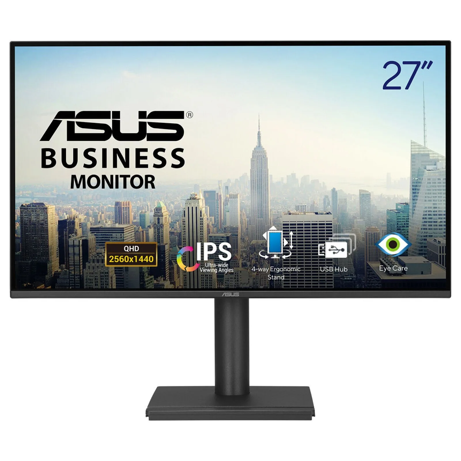 ASUS BE27AQ Computerbildschirm 68,6 cm (27") 2560 x 1440 Pixel Quad HD LCD Schwarz – Bild 1