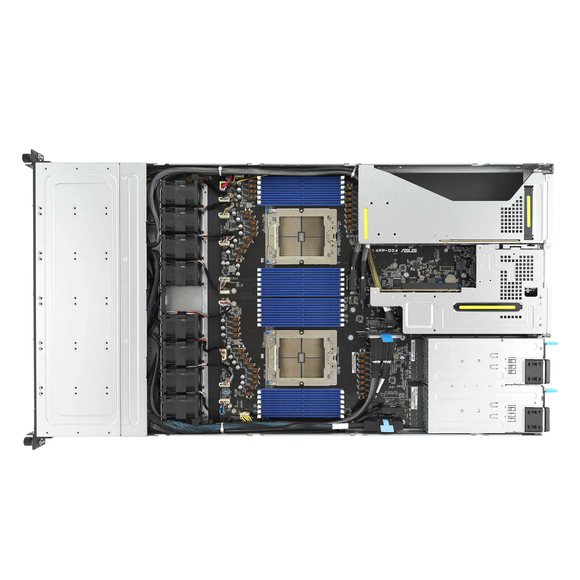 ASUS RS700A-E12-RS12U Socket SP5 Rack (1U) Schwarz, Stahl – Bild 5
