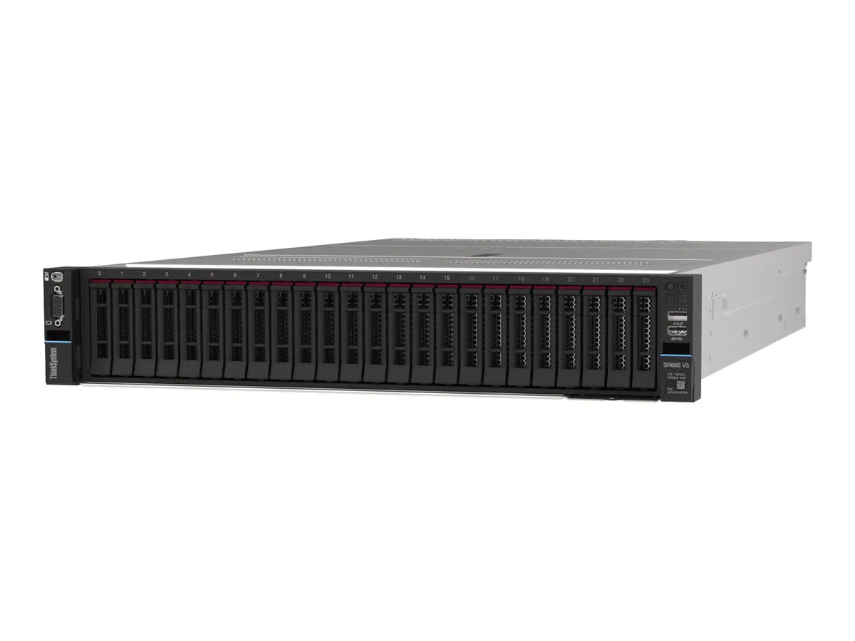 Lenovo ThinkSystem SR665 V3 Server Rack (2U) AMD EPYC 9254 2,9 GHz 32 GB DDR5-SDRAM 1100 W