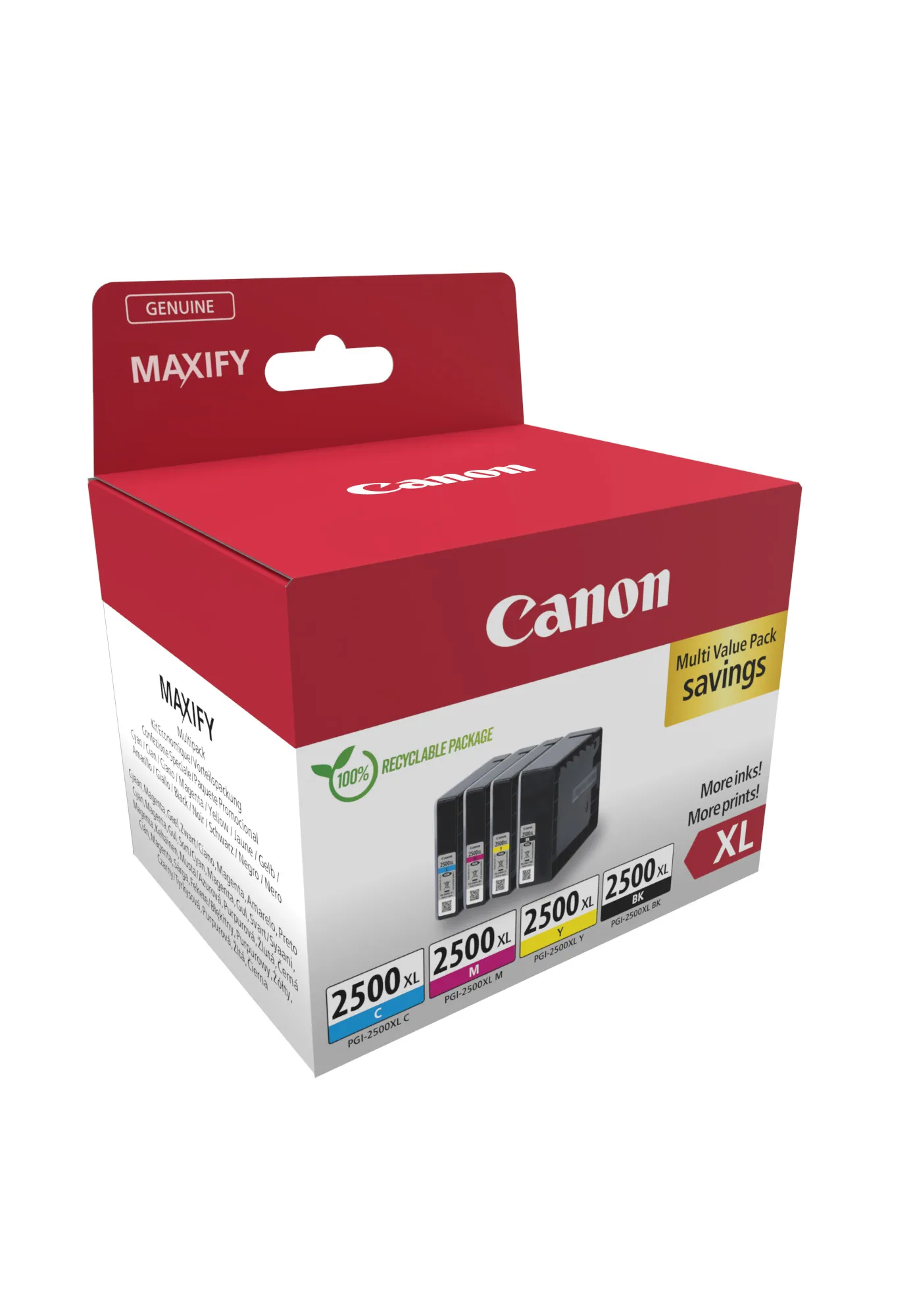 Canon PGI-2500XL BK/C/M/Y Multipack – Bild 2