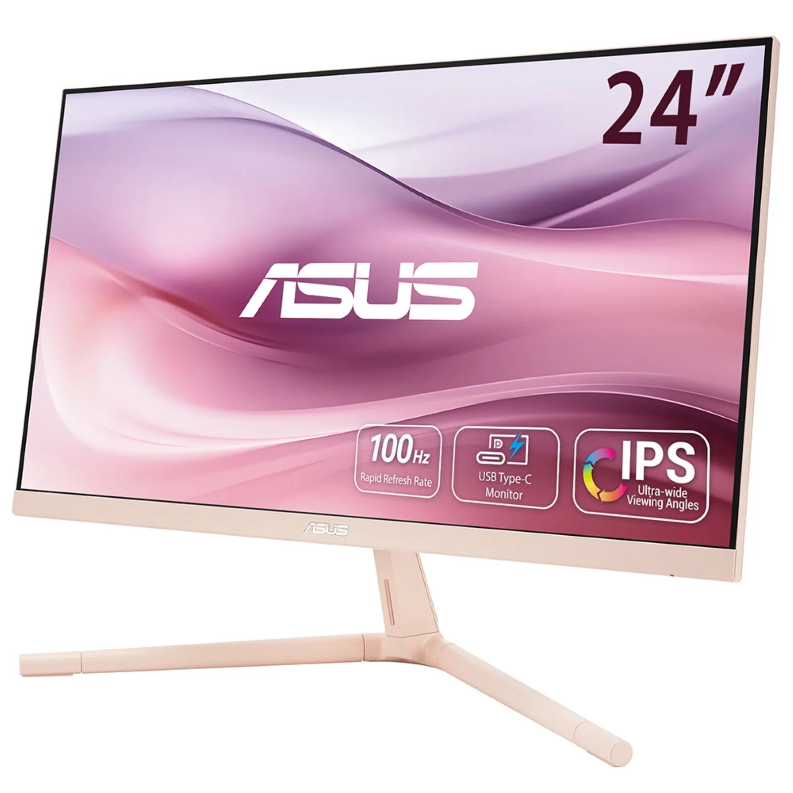 ASUS VU249CFE-P Computerbildschirm 60,5 cm (23.8") 1920 x 1080 Pixel Full HD LCD Pink – Bild 1
