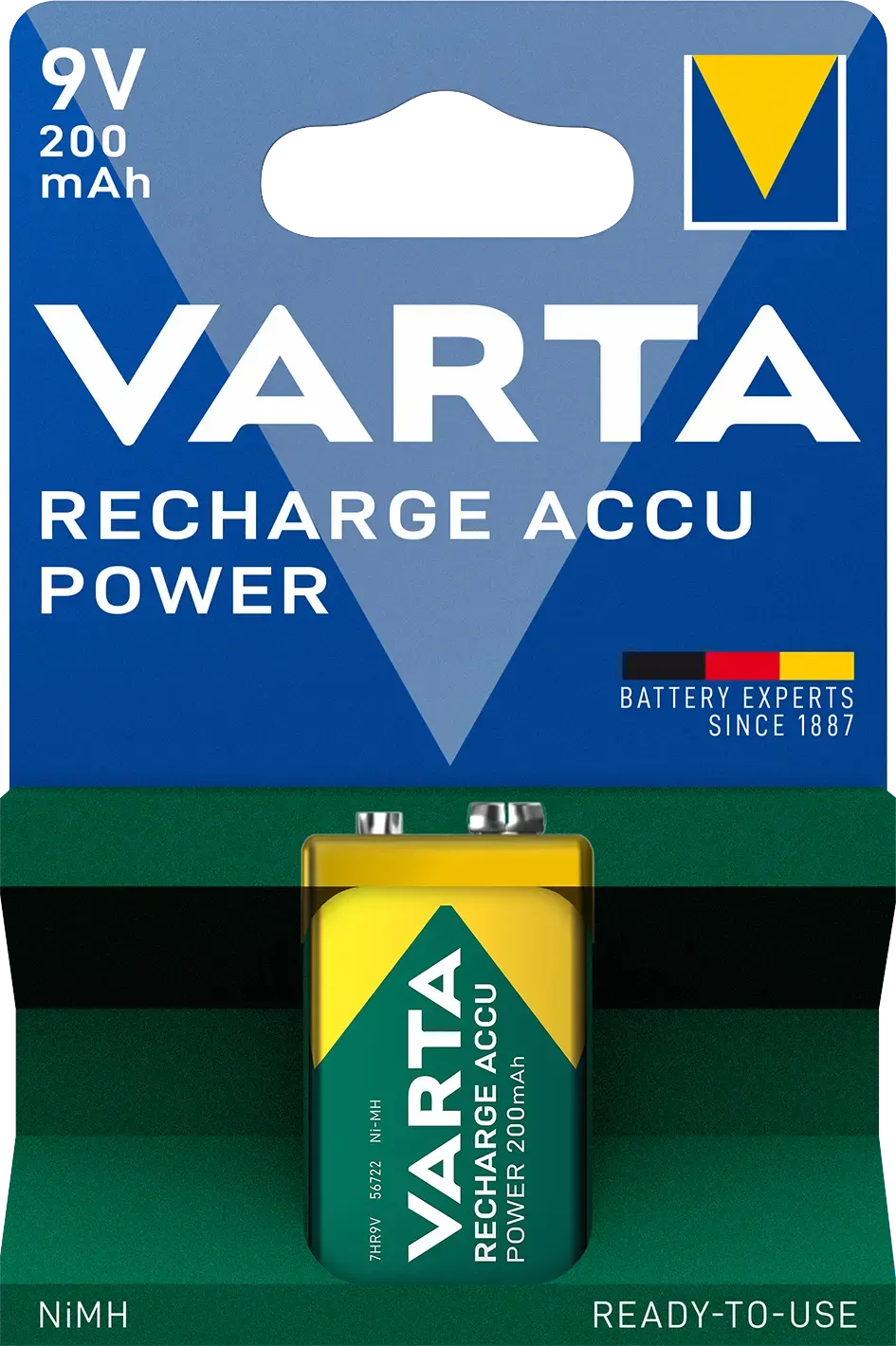 Varta Akku RECHARGE Power    9V        200mAh           1St.