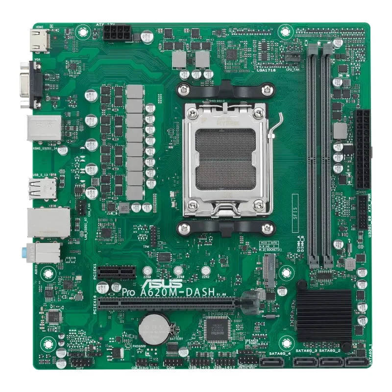 ASUS PRO A620M-DASH-CSM AMD A620 Sockel AM5 micro ATX – Bild 1