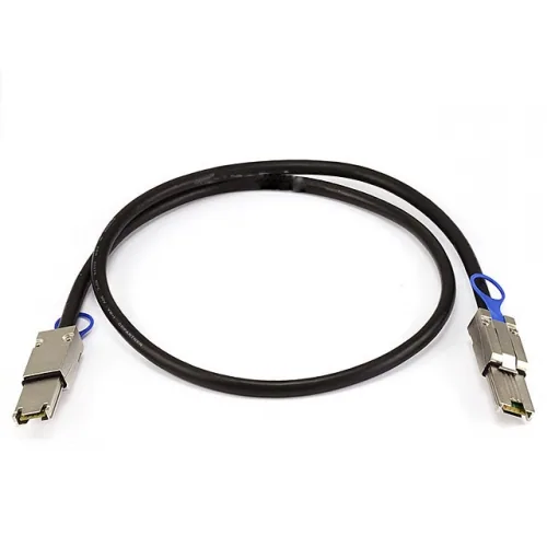 QNAP CAB-SAS10M-8088 Serial Attached SCSI (SAS)-Kabel 1 m Schwarz – Bild 1