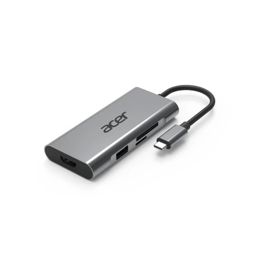 Acer GP.DCK11.00N laptop-dockingstation & portreplikator Kabelgebunden USB 3.2 Gen 1 (3.1 Gen 1) Type-C Silber – Bild 2