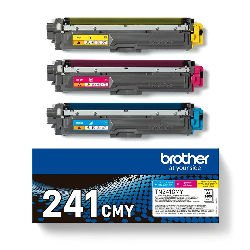 Brother TN-241CMY Tonerkartusche 3 Stück(e) Original Cyan, Magenta, Gelb – Bild 2