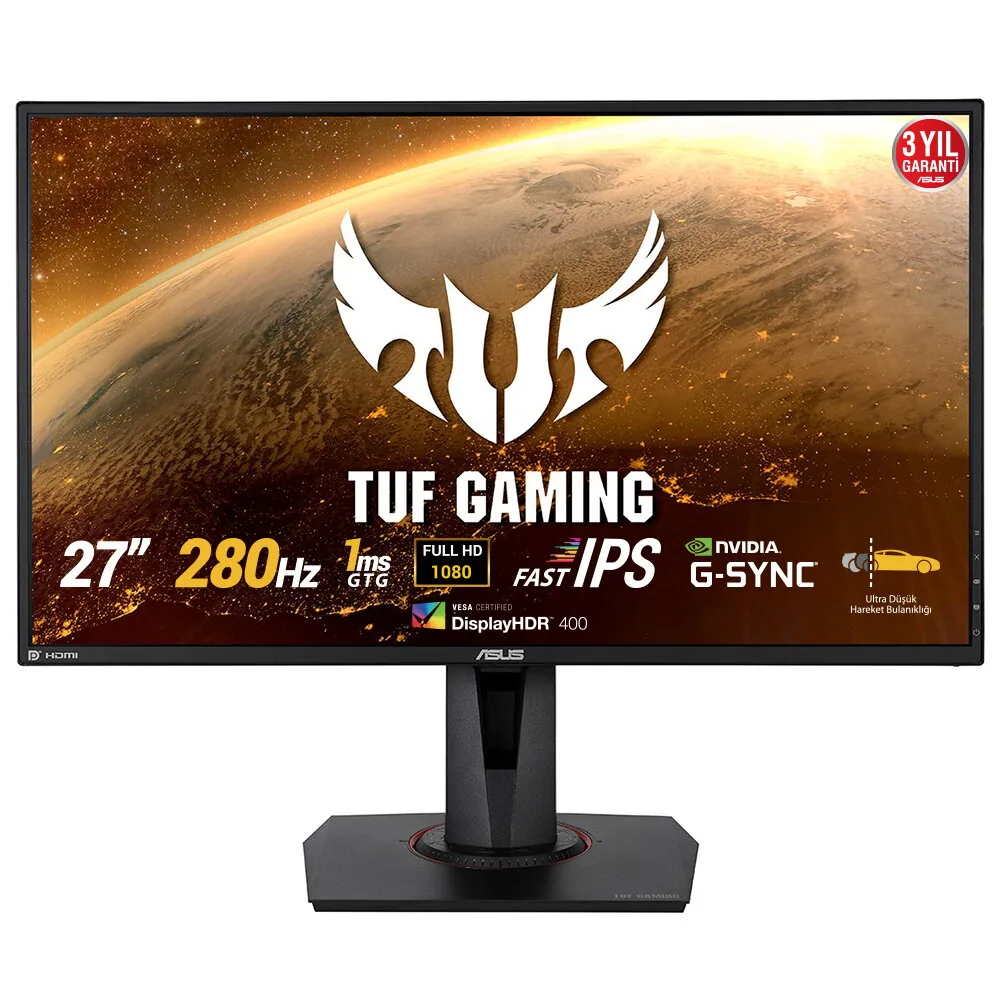 ASUS TUF Gaming VG279QM Computerbildschirm 68,6 cm (27") 1920 x 1080 Pixel Full HD Schwarz – Bild 1